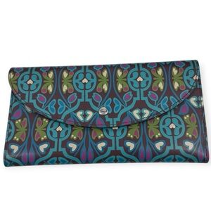 Fossil passport travel wallet. Excellent condition art deco pattern